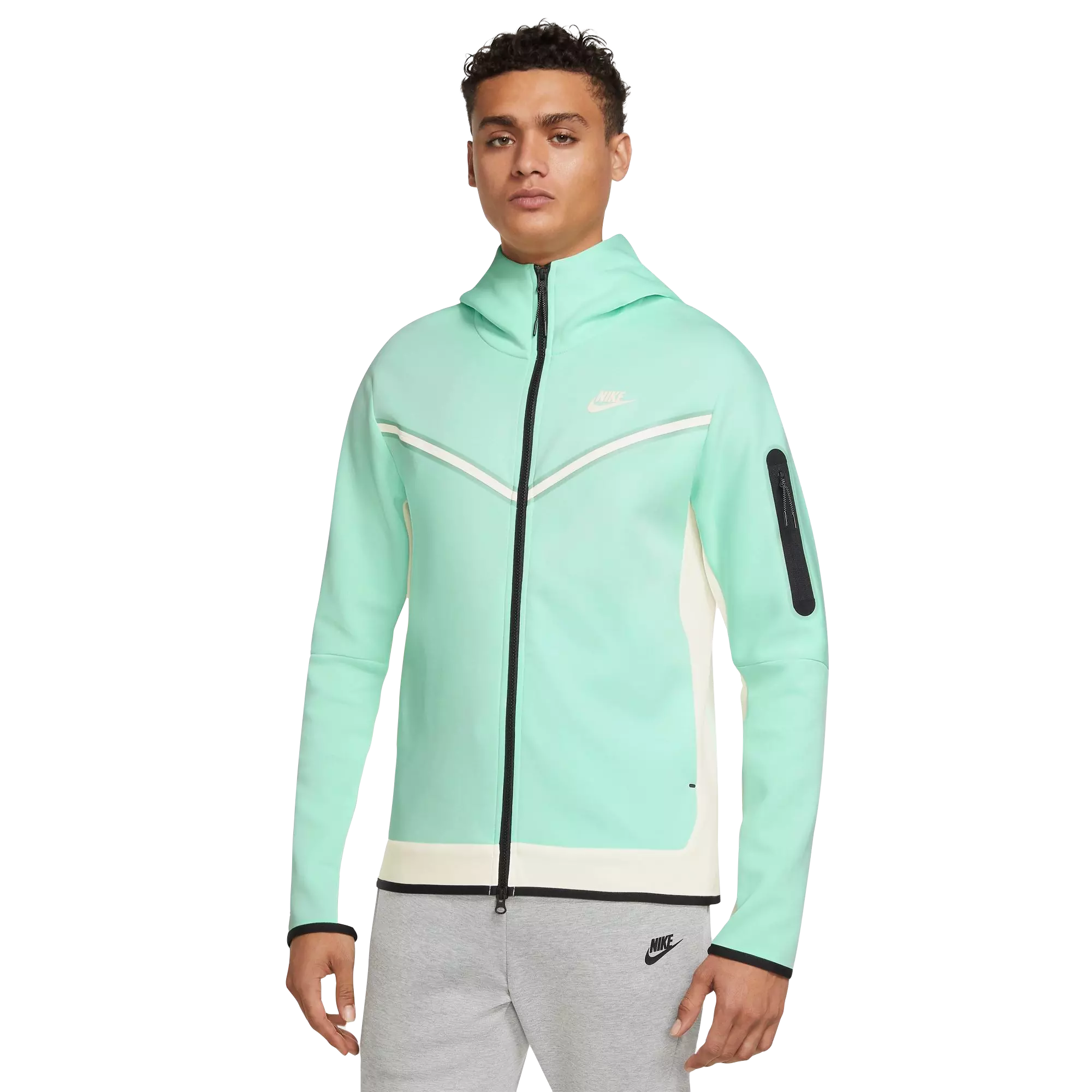 Nike Men s Sportswear Tech Fleece Full Zip Hoodie Mint Hibbett